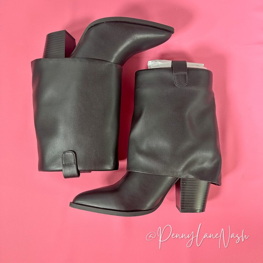 Steve Madden Lark Black Pointed Toe Ankle Booties Size 7.5M NEW - Picture 10 of 14